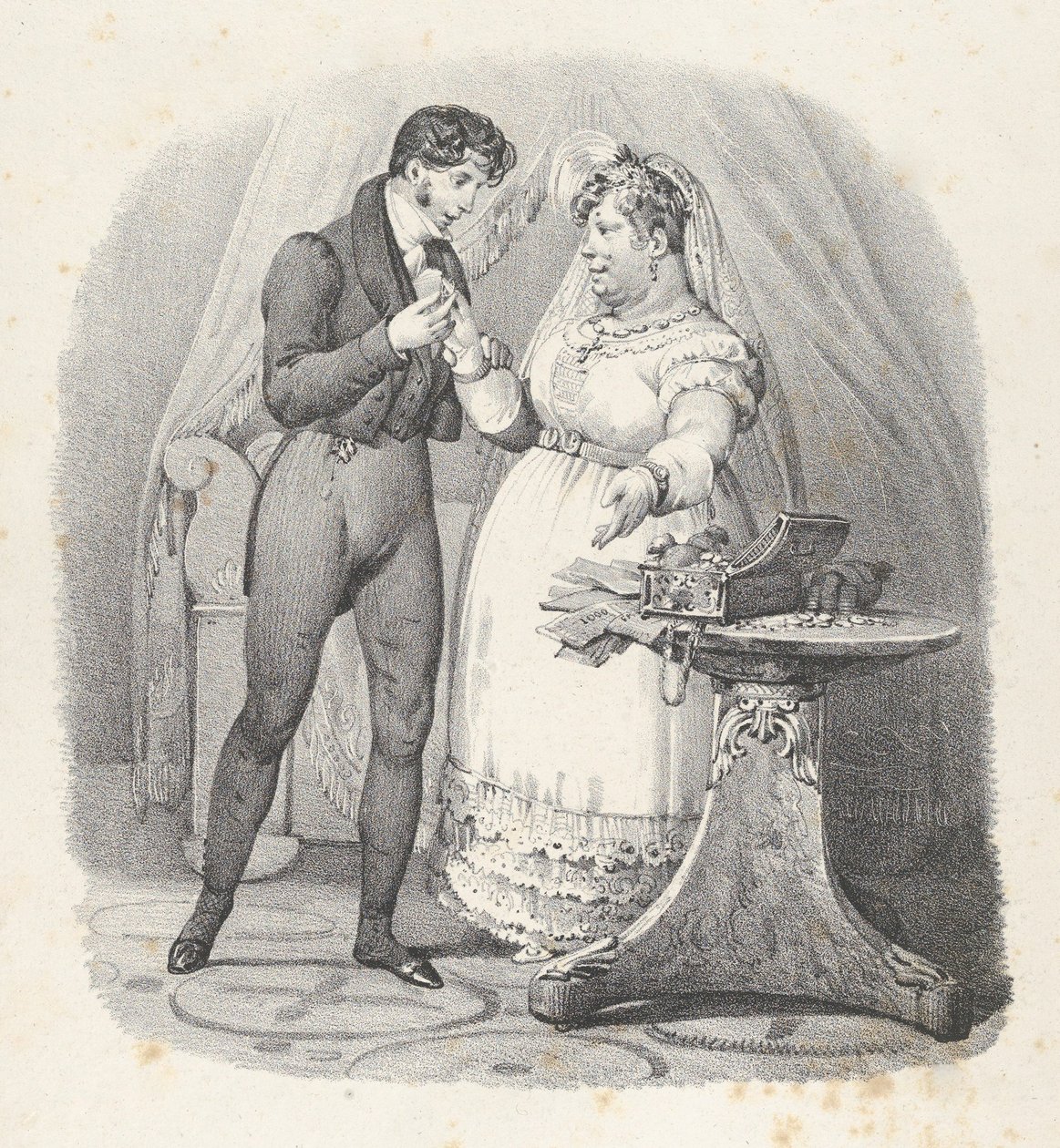 Chap. XVII: It Must End! I Am Married, 1824 by Victor Adam