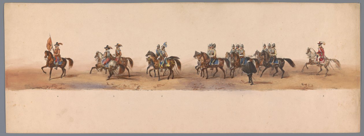 Historical Parade at the Second Centennial of Utrecht University, 1836 (Plate 2) by Victor Adam