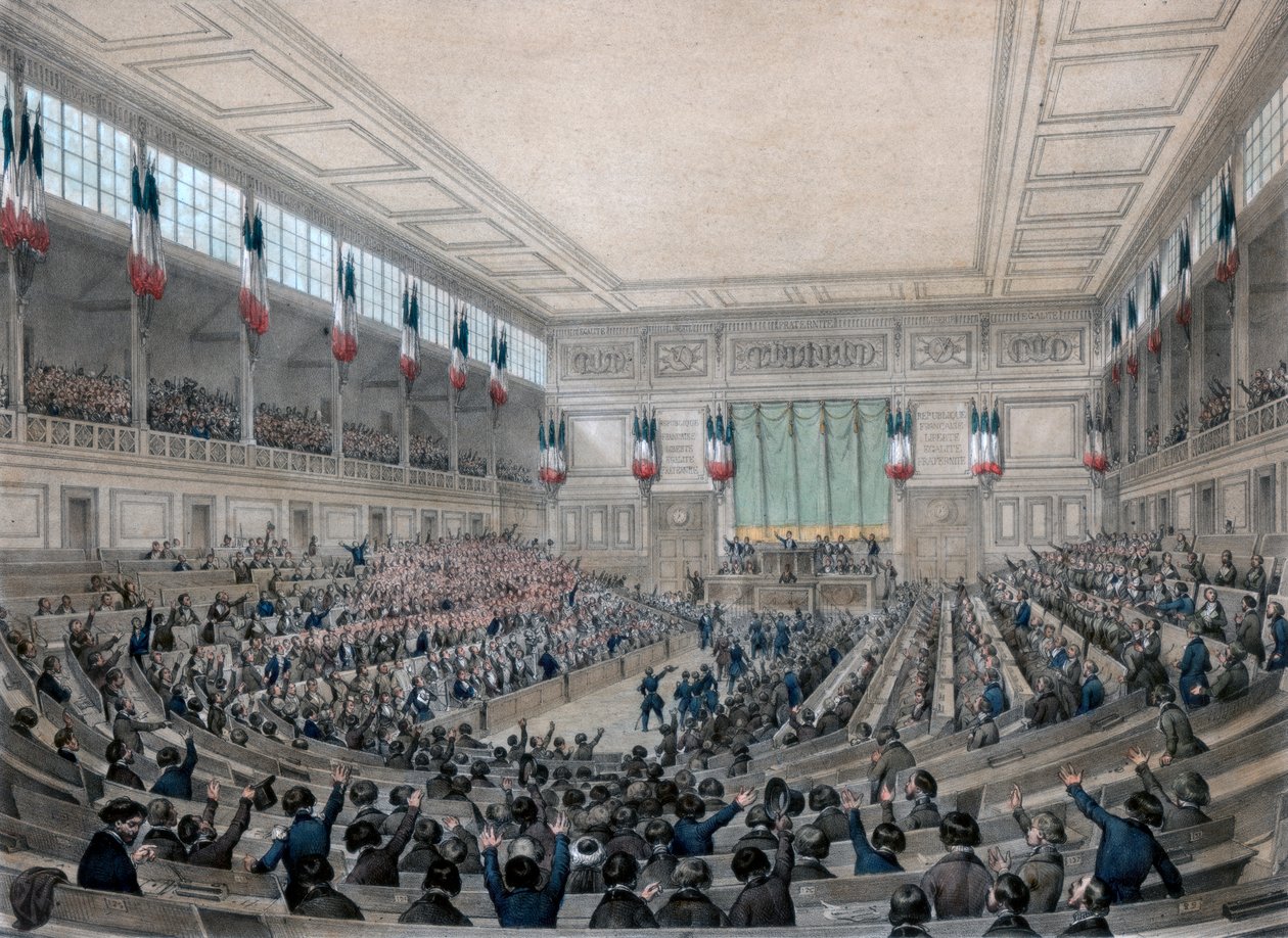 The National Assembly is in Permanence! Paris (15 May 1848) by Victor Adam