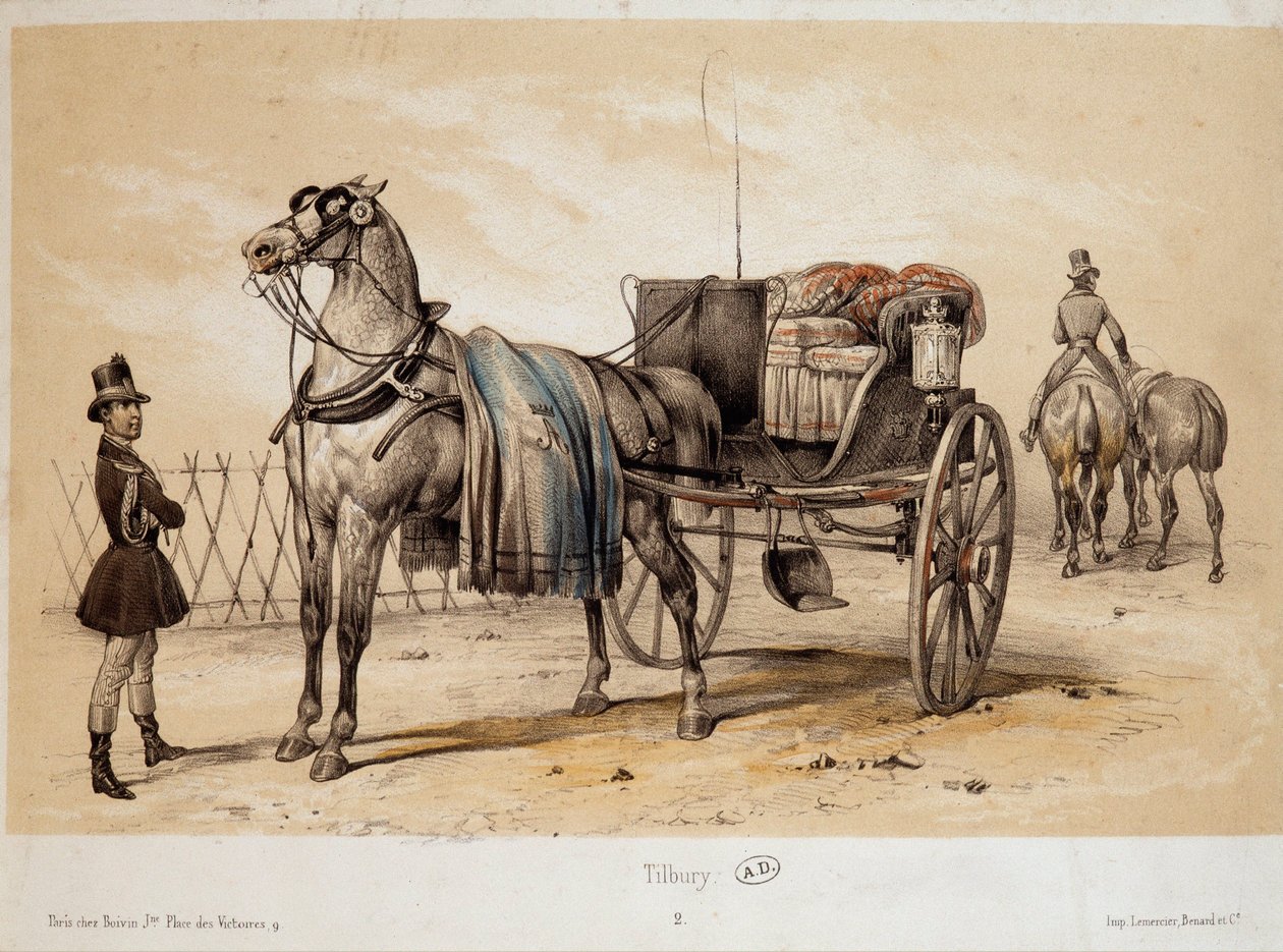 Tilbury - Lithography by Adam, ca. 1840 by Victor Adam