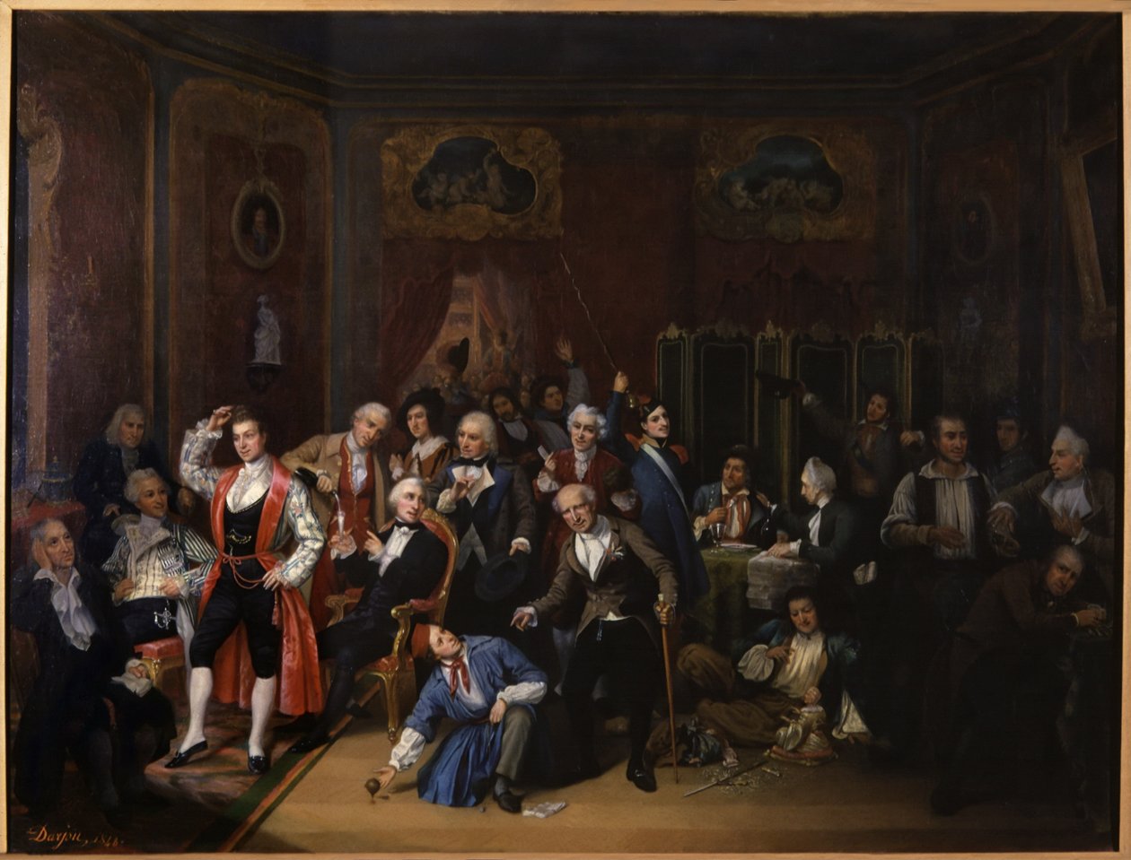 Hugues Bouffe in the Lounge in the Theatre des Varietes by Victor Darjou