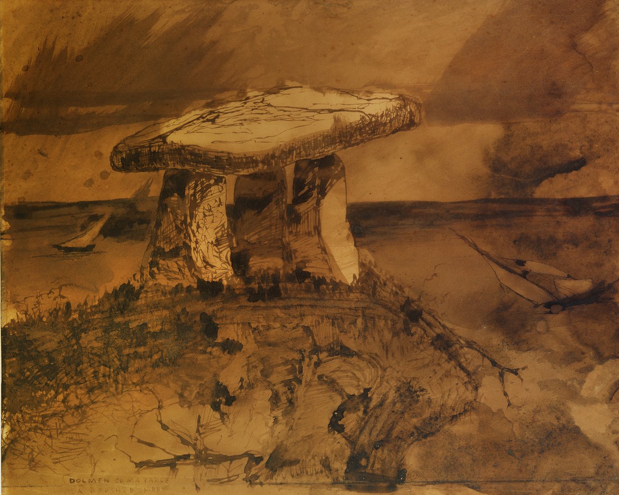 Dolmen where the mouth of shadow spoke by Victor Hugo