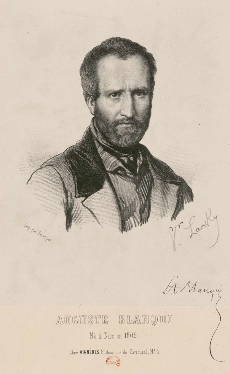 Portrait of Louis-Auguste Blanqui by Victor Larsky