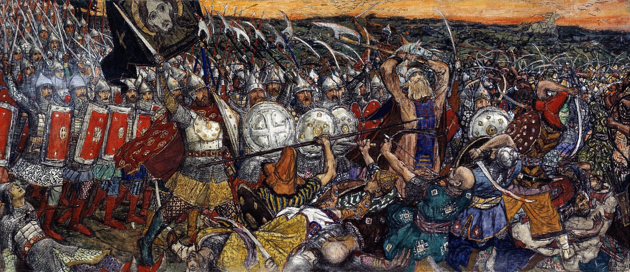 The Battle of Kulikovo on September 8 by Victor Mikhailovich Vasnetsov