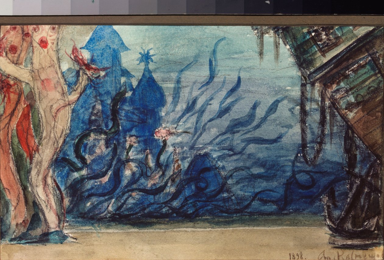 Stage Design for the Opera Sadko by N. Rimsky-Korsakov by Victor Mikhailovich Vasnetsov