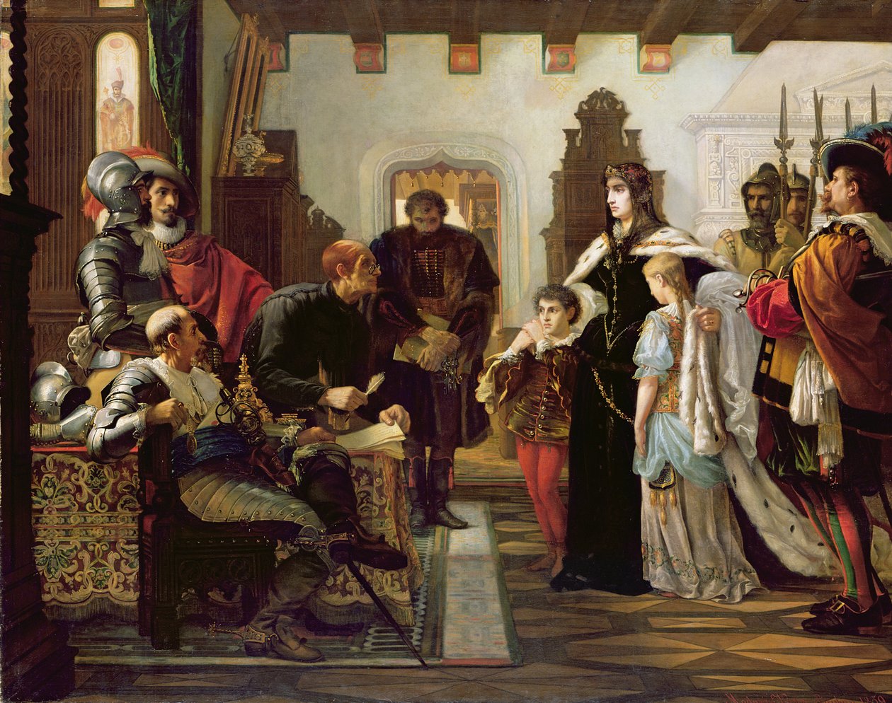 The Trial of Ilona Zrinyi, 1859 by Viktor Madarász