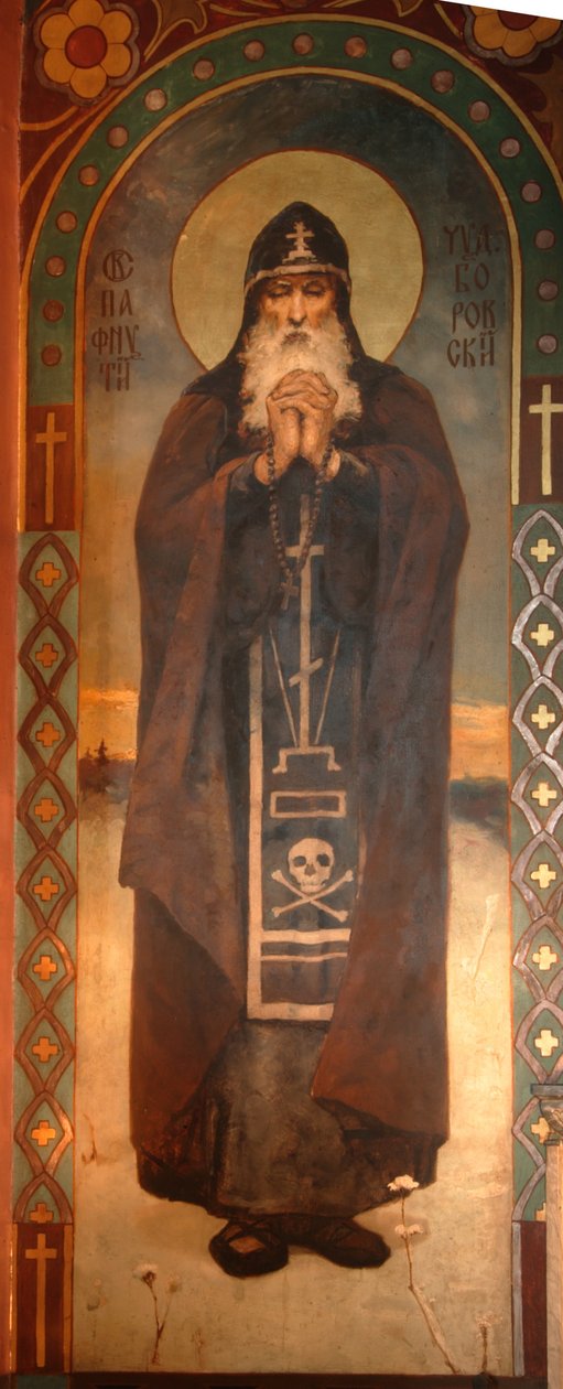 Saint Paphnutius of Borovsk by Viktor Mikhaylovich Vasnetsov