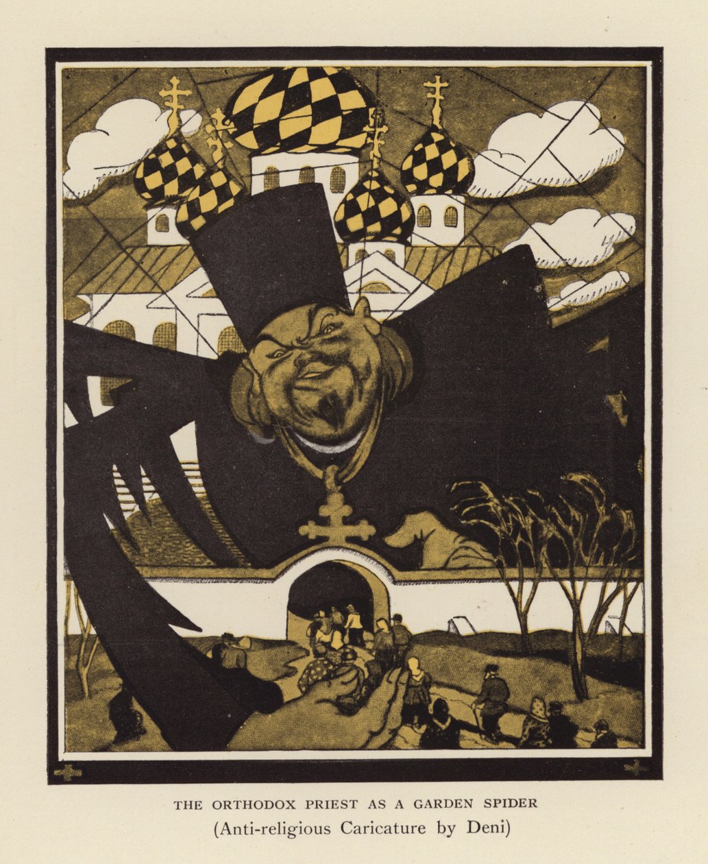The Orthodox Priest as a Garden Spider by Viktor Nikolaevich Deni