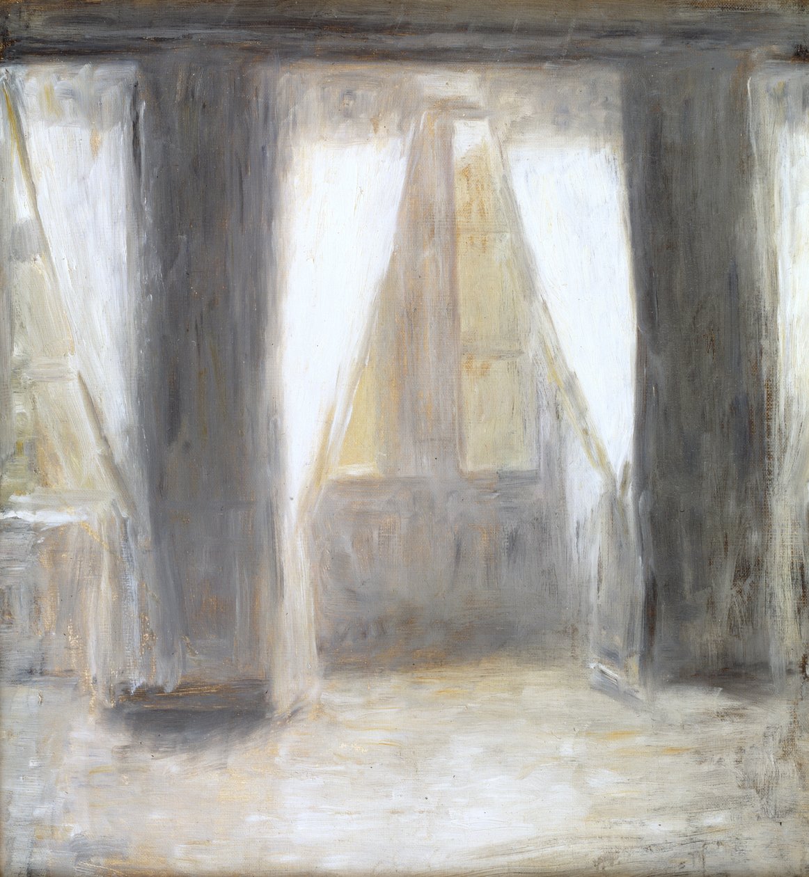 Living room on Frederiksberg Allé by Vilhelm Hammershøi