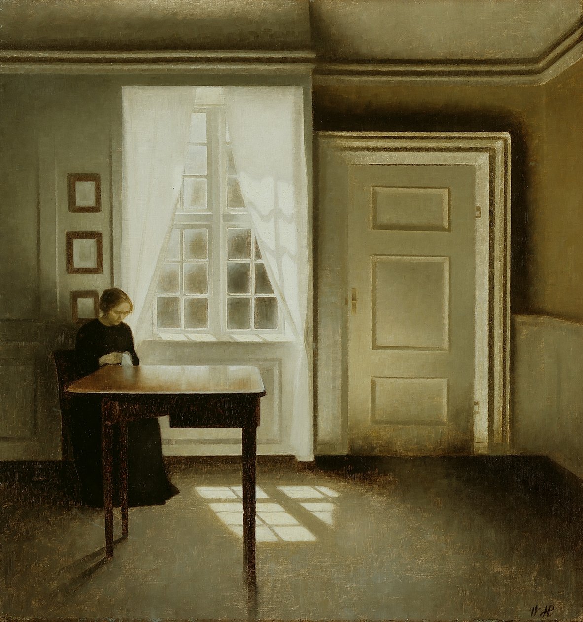 Interior with a Lady, 1901  by Vilhelm Hammershoi