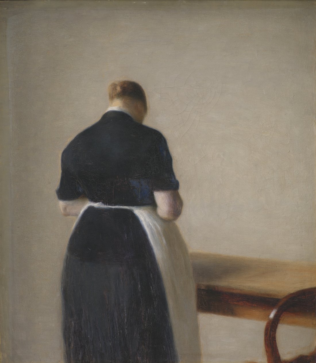 Woman Seen from the Back by Vilhelm Hammershøi