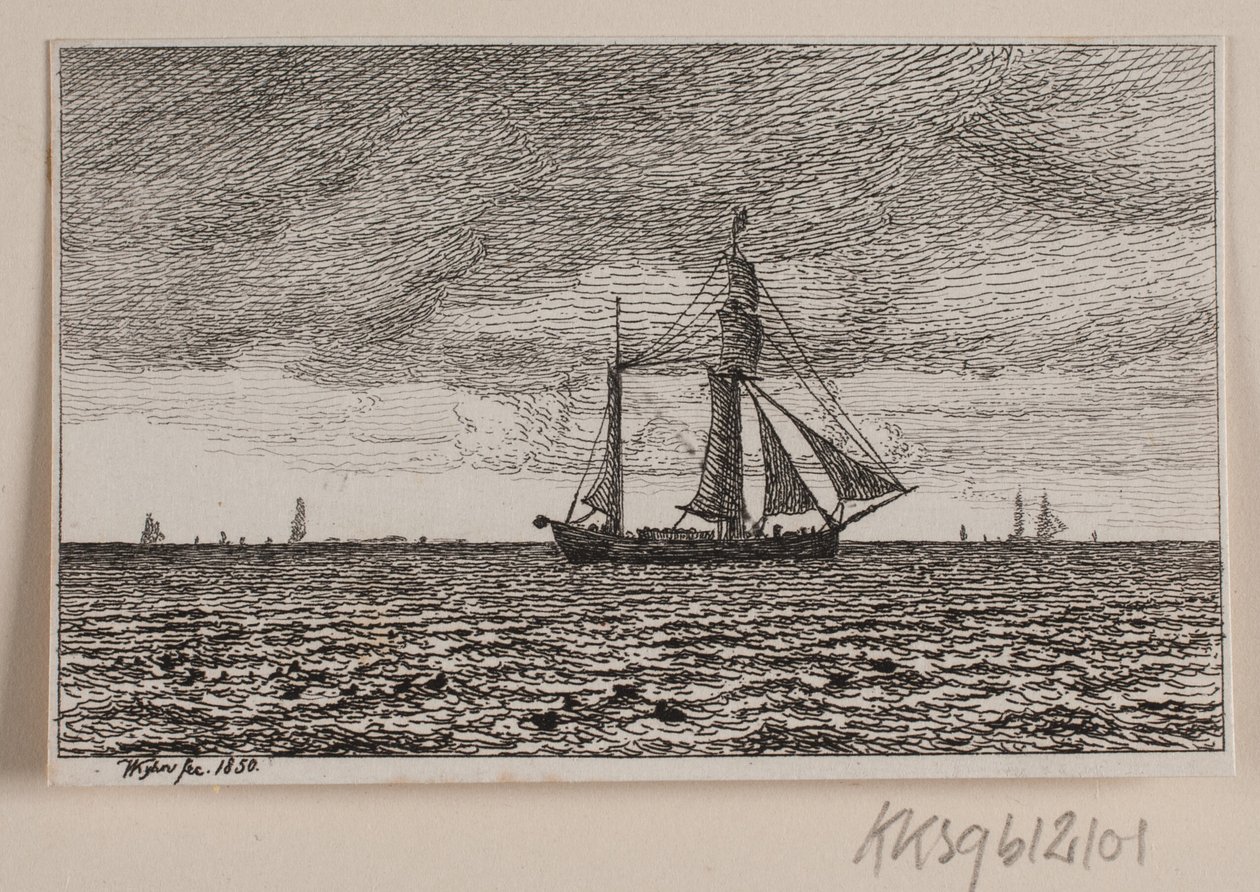 A Galleass Under Full Sail by Vilhelm Kyhn