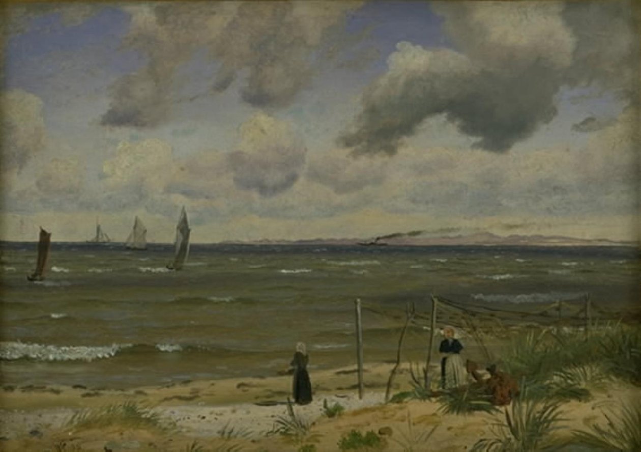 Hornbæk Beach in the North of Sealand by Vilhelm Kyhn