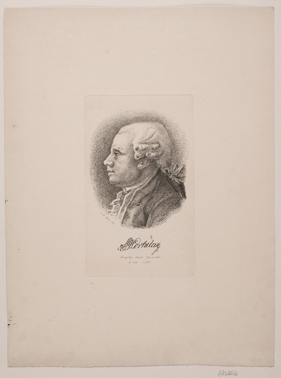 Portrait of Actor Marcus Ulsøe Hortulan by Vilhelm Kyhn