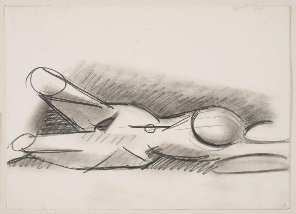 Lying Nude Woman, Head to the Right by Vilhelm Lundstrøm