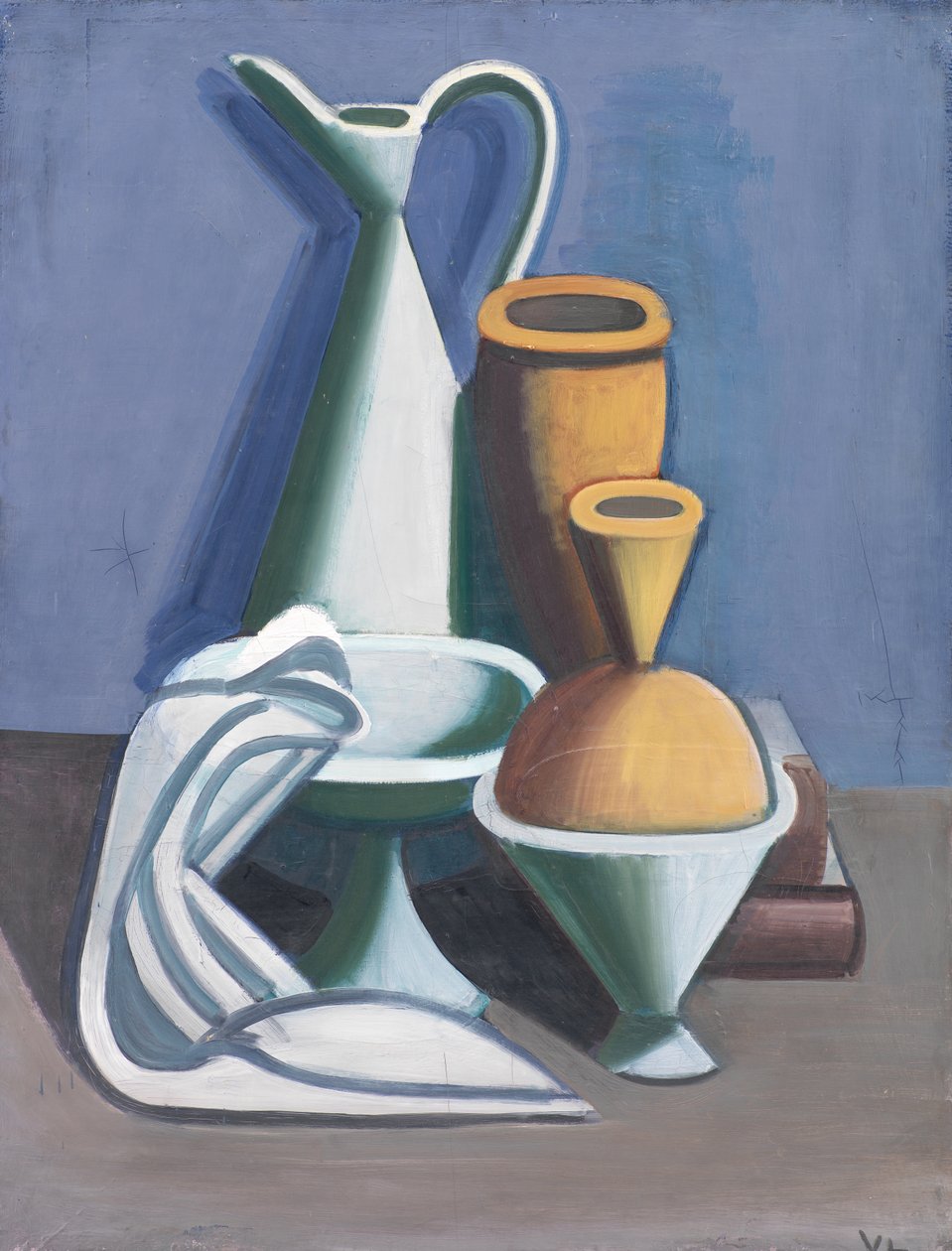 Still Life with Water Jug, Towel and Jars by Vilhelm Lundstrøm