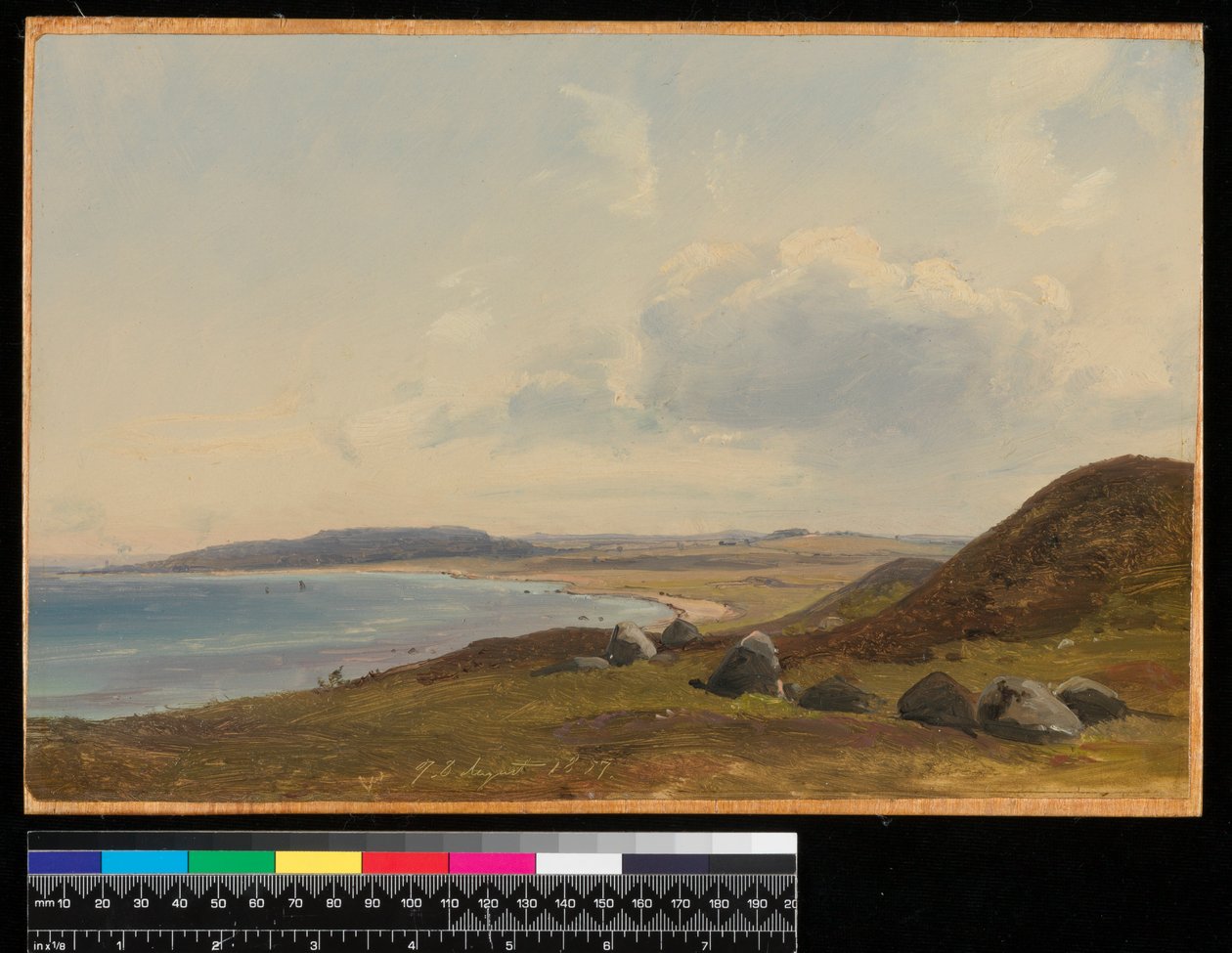 View Towards Hesbjerg from the Hornbaek Estate, 1857 by Vilhelm Peterson
