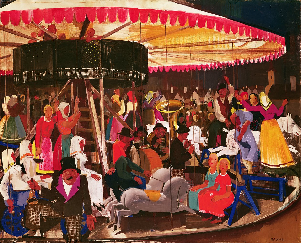 The Merry-Go-Round by Vilmos Aba Novak