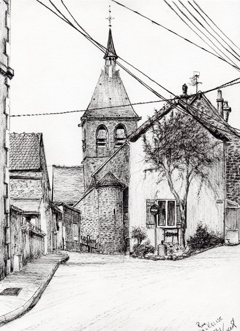 Church in Laignes France, 2007 by Vincent Alexander Booth