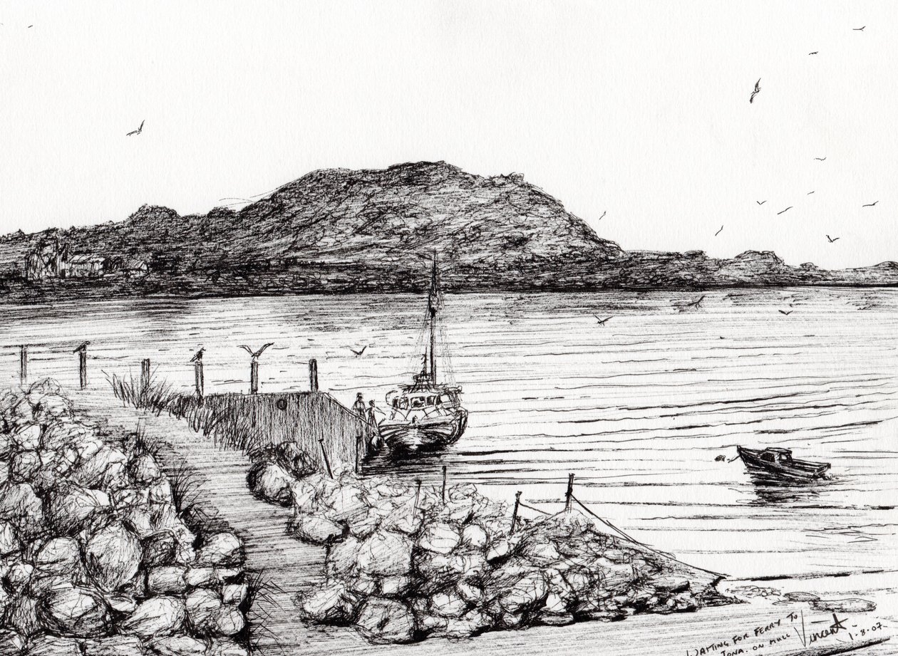 Iona from Mull Scotland, 2007 by Vincent Alexander Booth