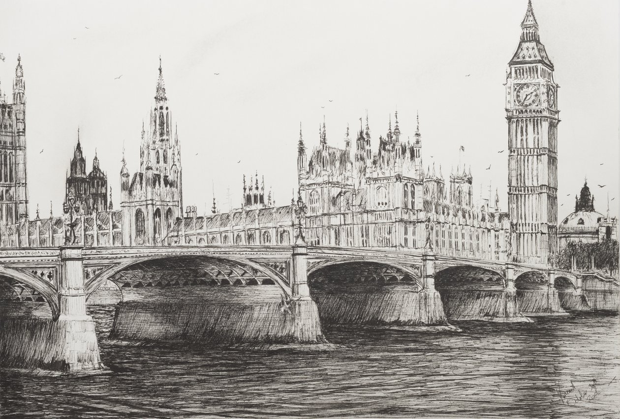 Westminster Bridge London by Vincent Alexander Booth