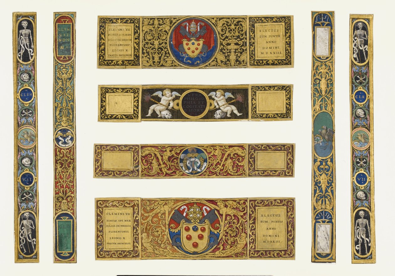 Marlay Cutting Italian 33: Eight Strips of Border Taken from a Missal of Pope Clement VII by Vincent Raymond