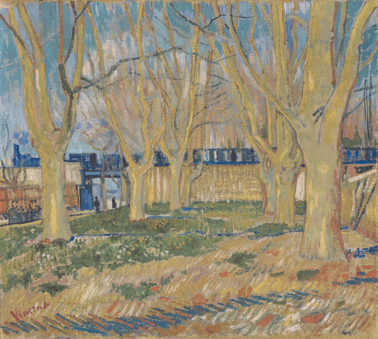 The Blue Train by Vincent van Gogh