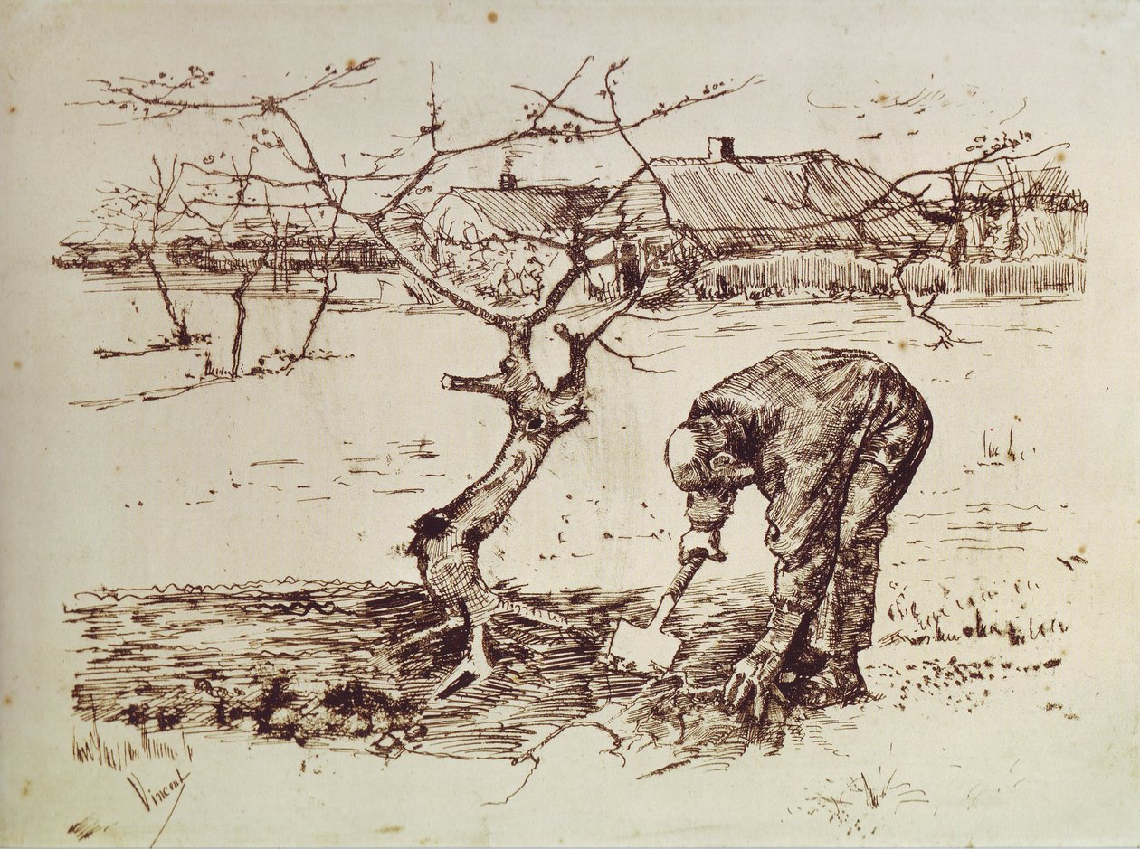 Old Woman Seen from Behind by Vincent van Gogh