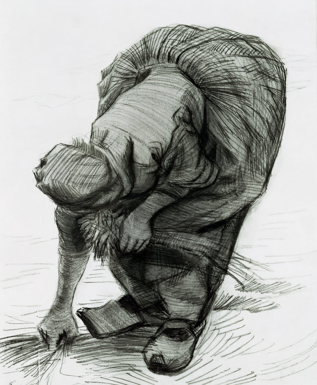 Peasant Woman Gleaning, 1885 by Vincent van Gogh