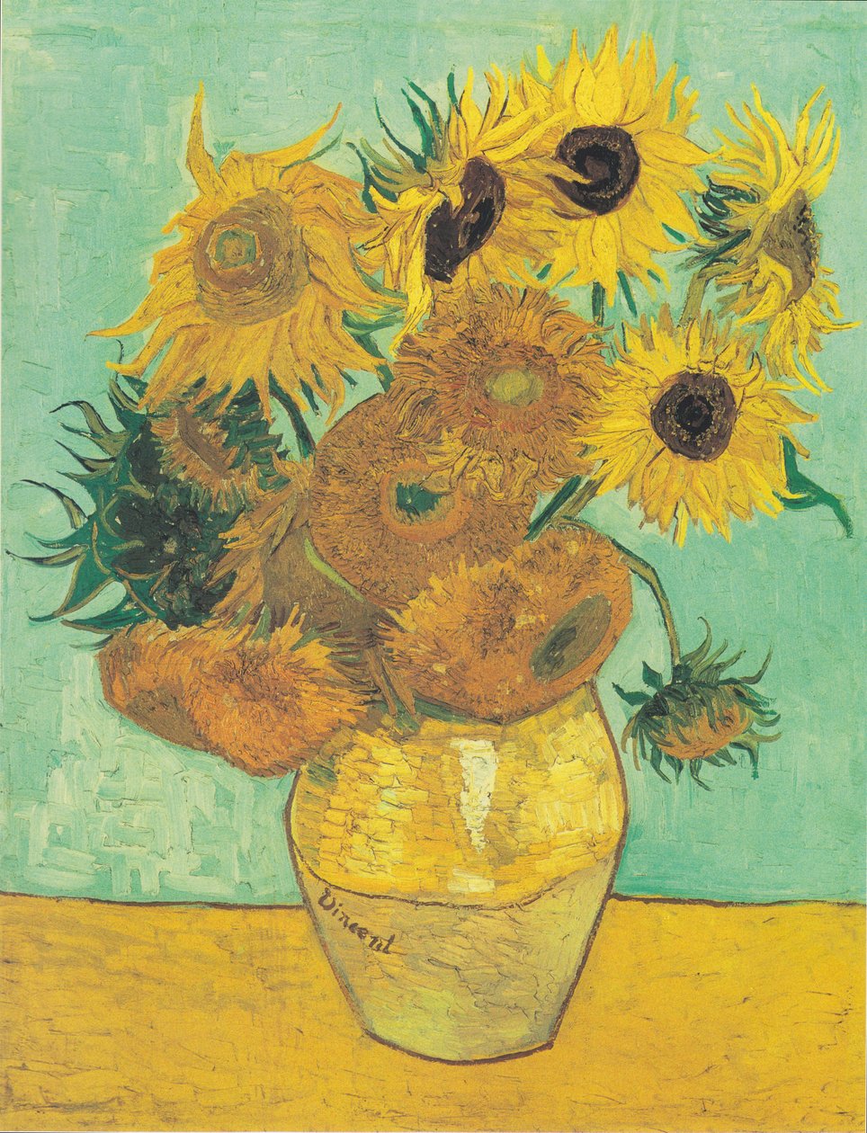 Twelve Sunflowers in a Vase by Vincent van Gogh