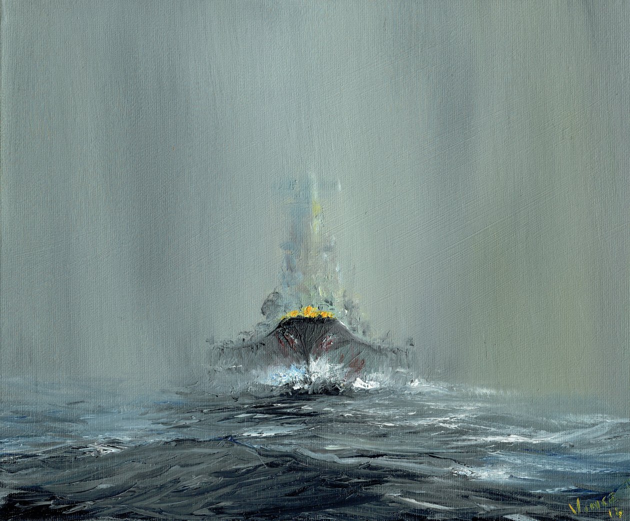 Battleship Yamato 1945 by Vincent Alexander Booth