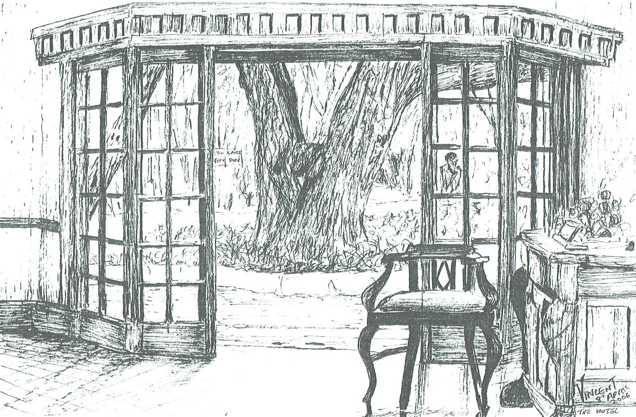 Hotel Reception at Lake Naivasha, Kenya by Vincent Alexander Booth