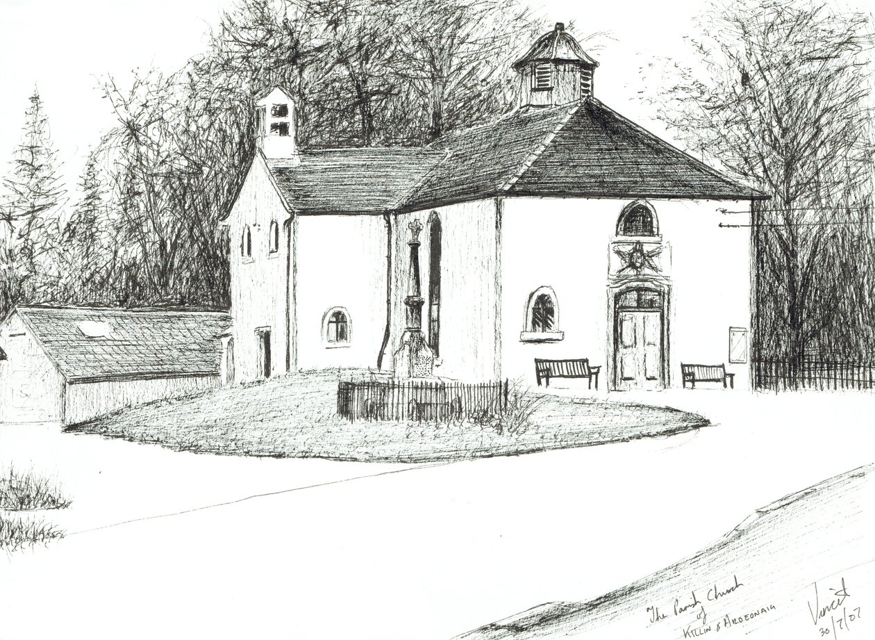 Killin & Ardeonaig Parish Church, 2007 by Vincent Alexander Booth