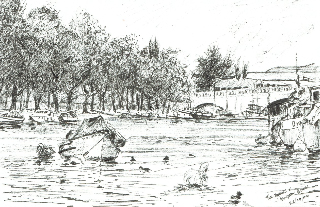 Kingston Bridge London, 2004 by Vincent Alexander Booth