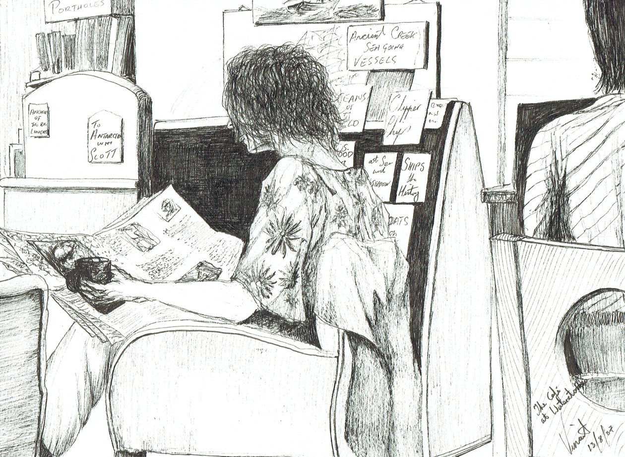 Reading at Waterstones Book Shop Manchester by Vincent Alexander Booth