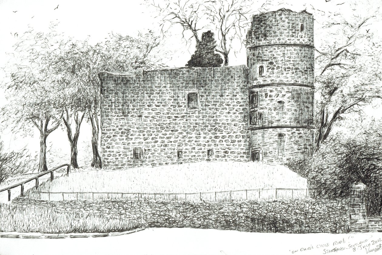 Ruin at Strathaven, 2012 by Vincent Alexander Booth