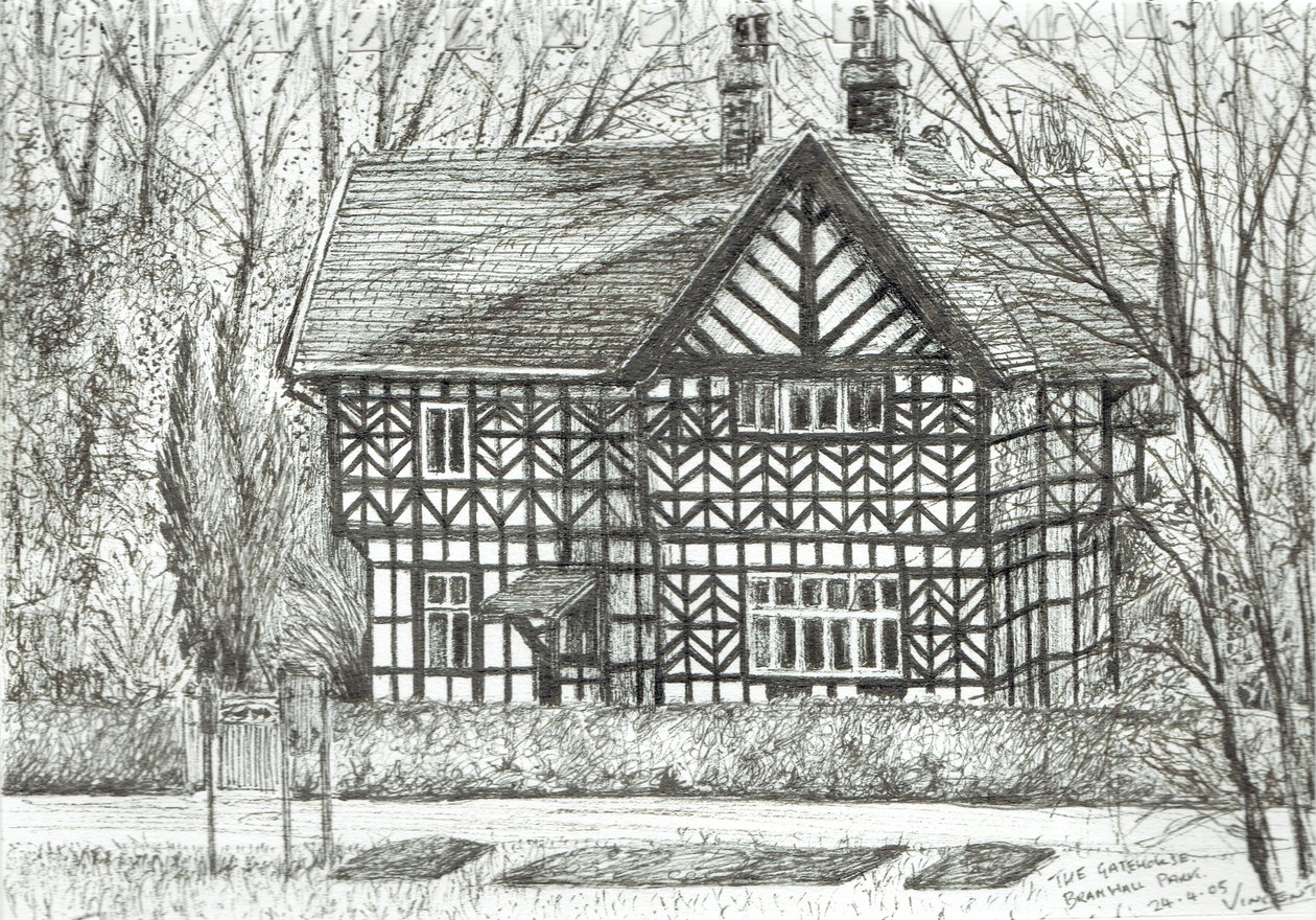 The Gatehouse at Bramhall Park by Vincent Alexander Booth