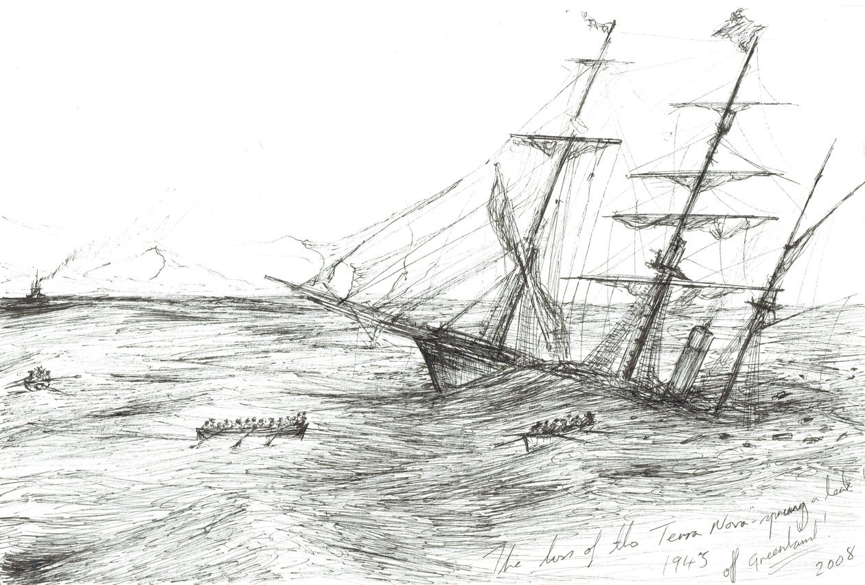 The loss of the Terra Nova 1943, 2011 by Vincent Alexander Booth