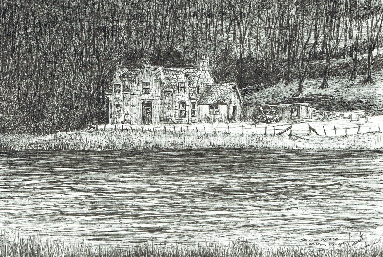 House Across the River Spey by Vincent Alexander Booth