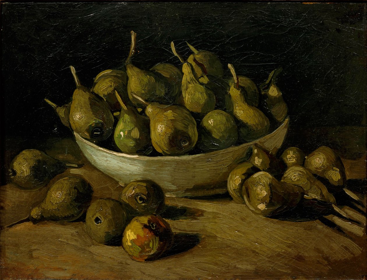 Still Life with an Earthen Bowl and Pears by Vincent van Gogh