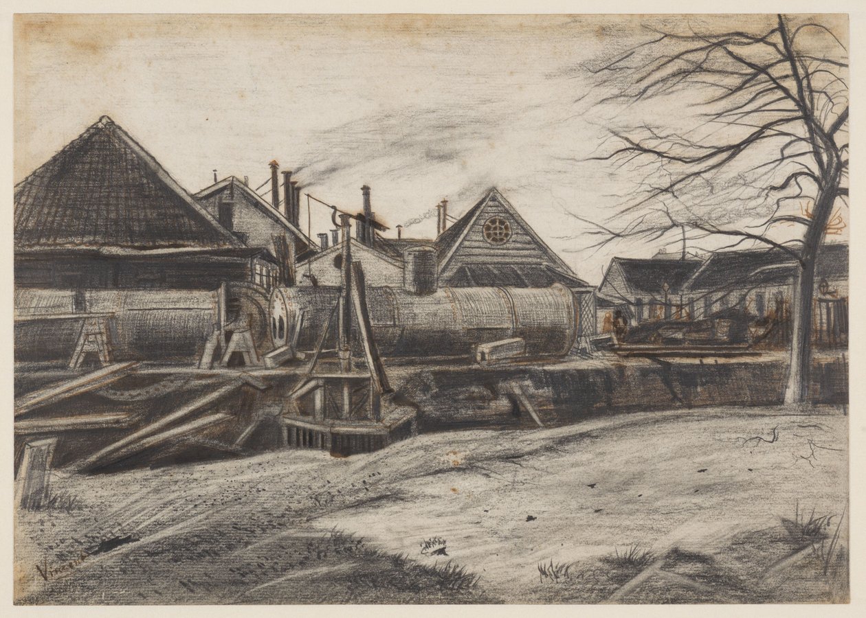 Factory in The Hague by Vincent van Gogh
