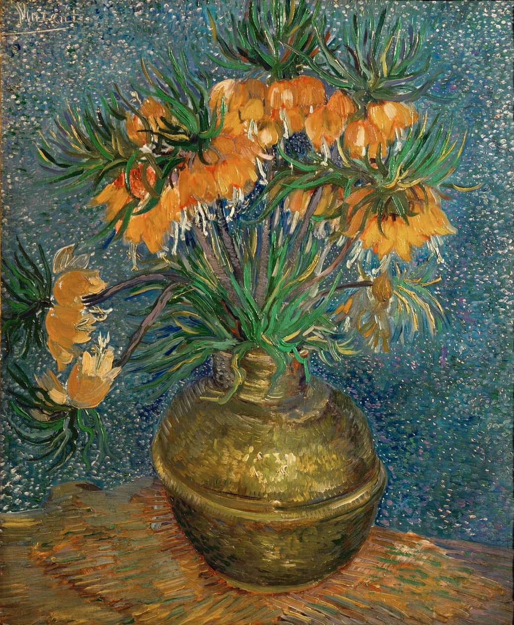 Imperial Crown Fritillaries in a Copper Vase by Vincent van Gogh