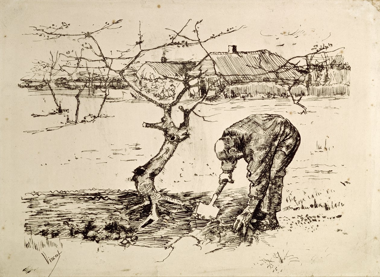 In the Orchard by Vincent van Gogh