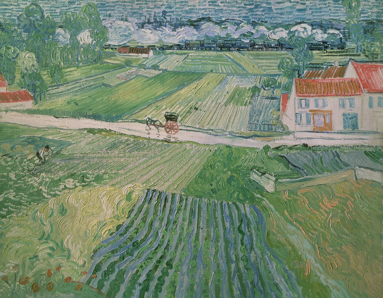 Landscape at Auvers after Rain by Vincent van Gogh