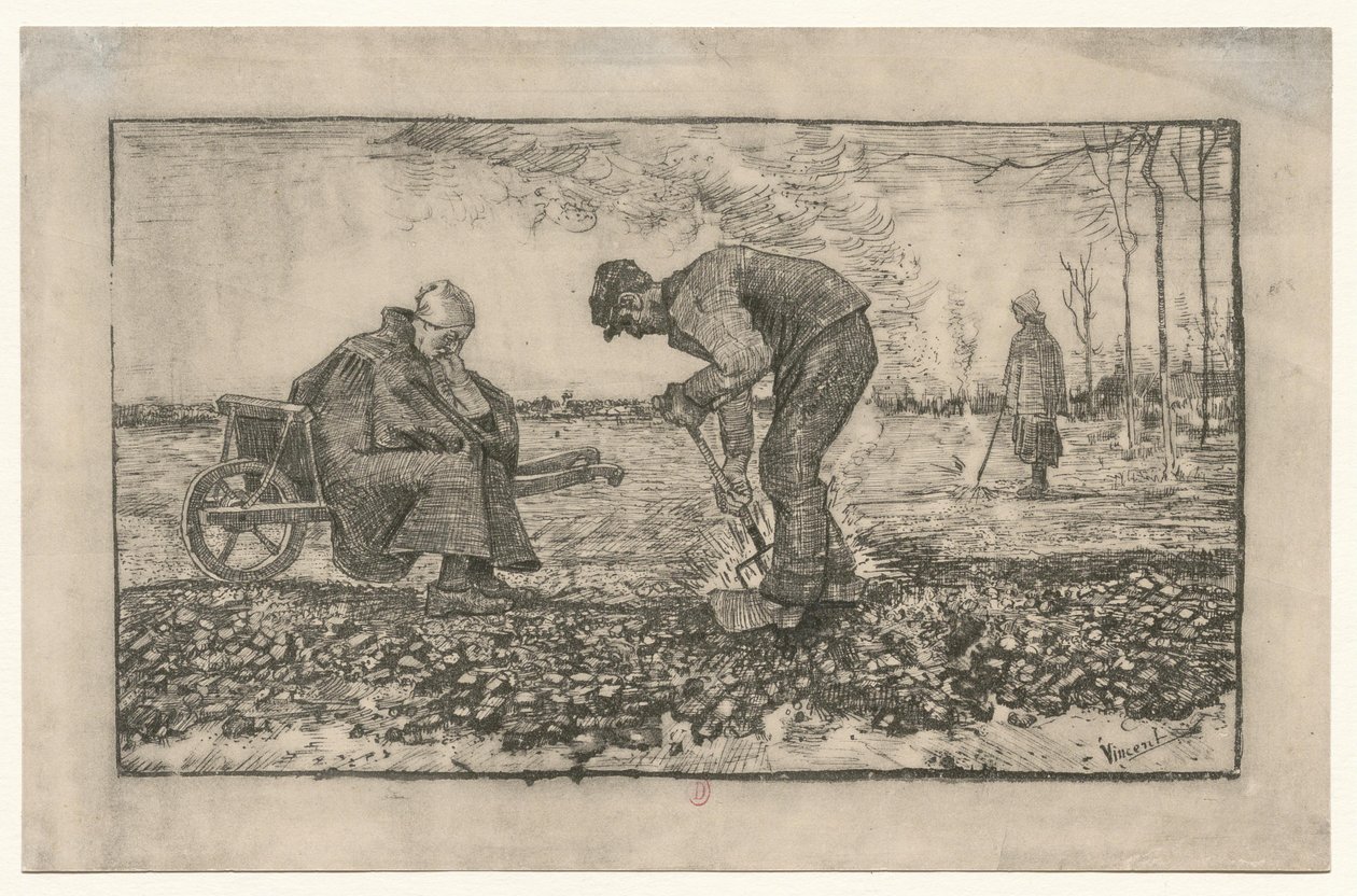 Work in the Fields by Vincent van Gogh