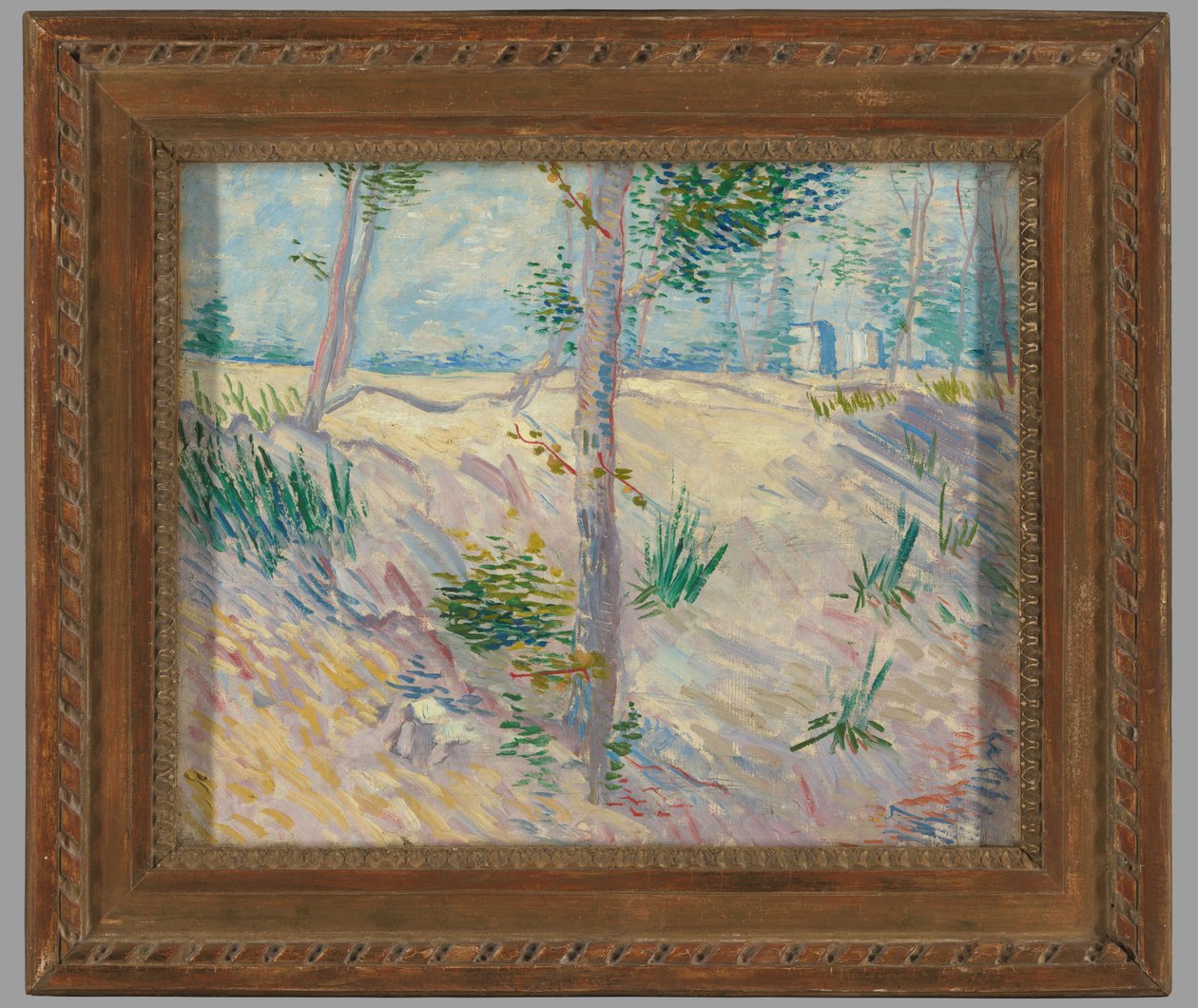 Riverbank with Trees by Vincent van Gogh