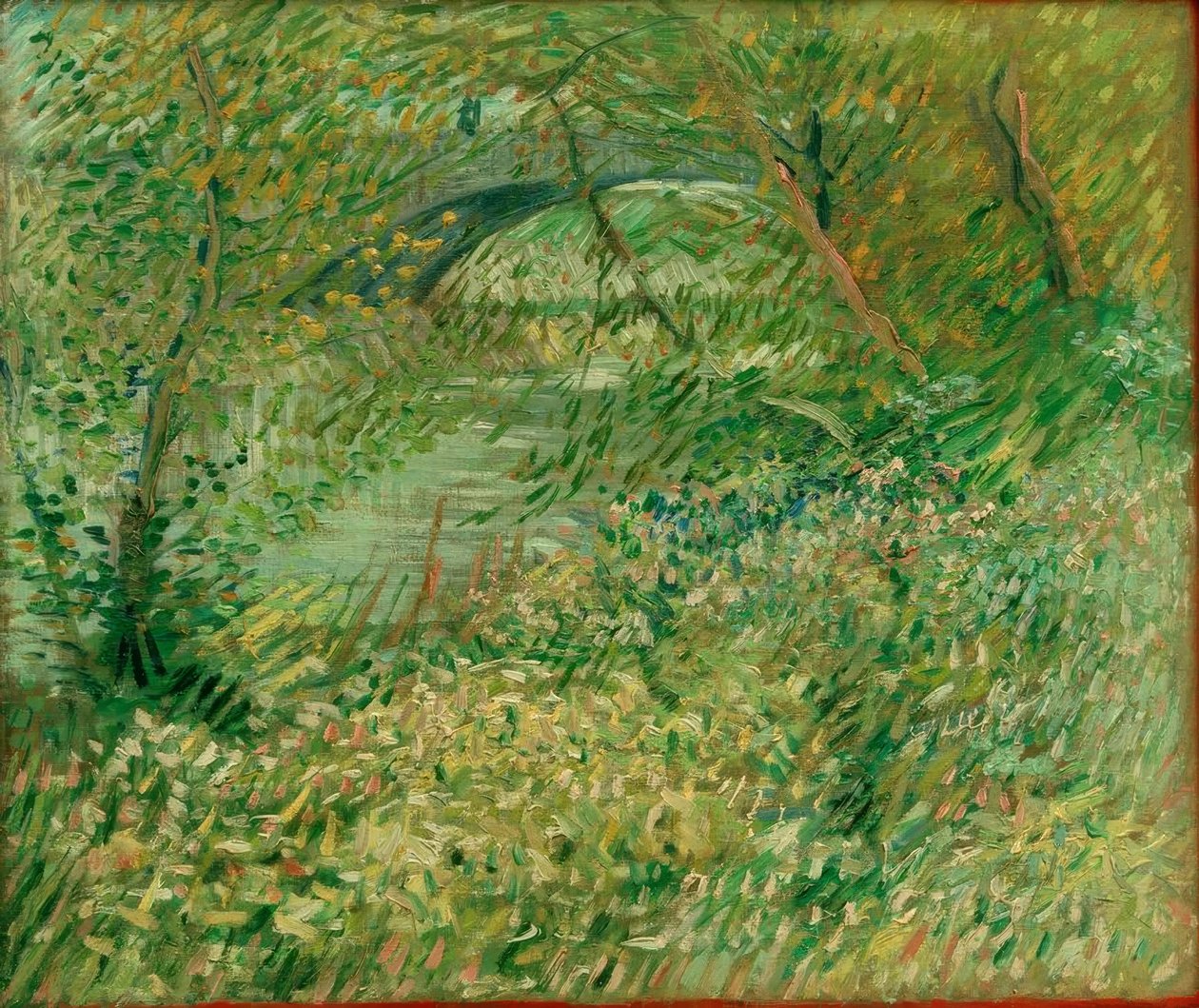 Seine Banks in Spring at Pont de Clichy by Vincent van Gogh