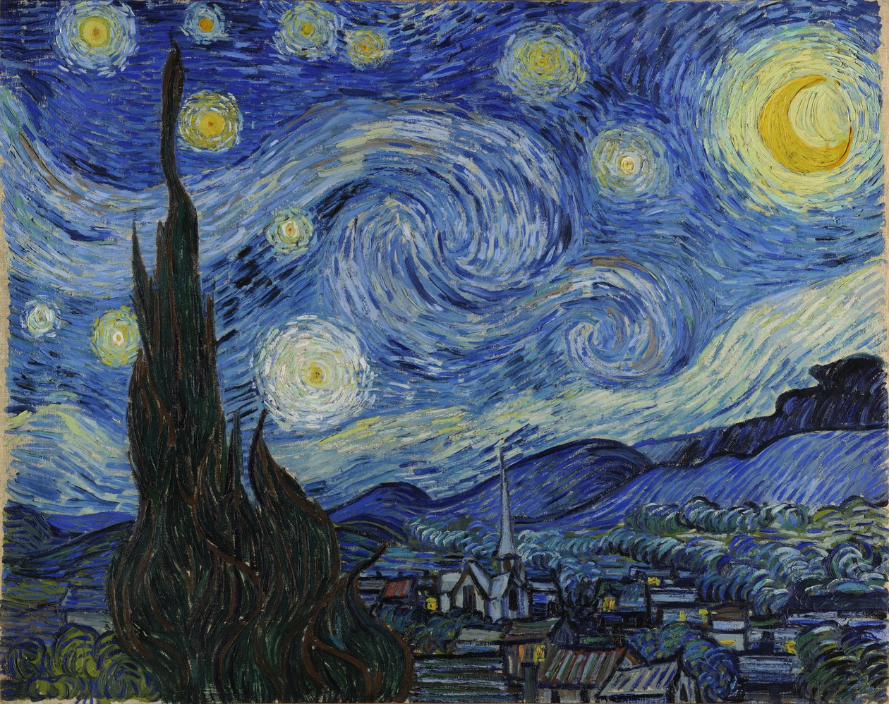 vincent van Gogh 糸杉 油彩 95×73cm F30号 Starry Night by Vincent van Gogh: Premium art reproduction