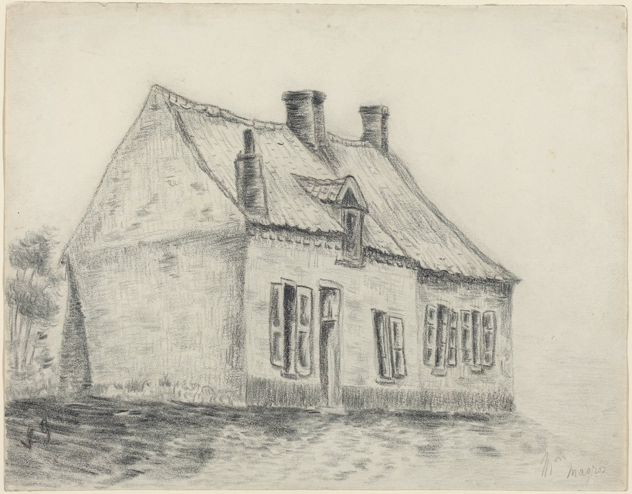 The Magrot House, Cuesmes by Vincent van Gogh