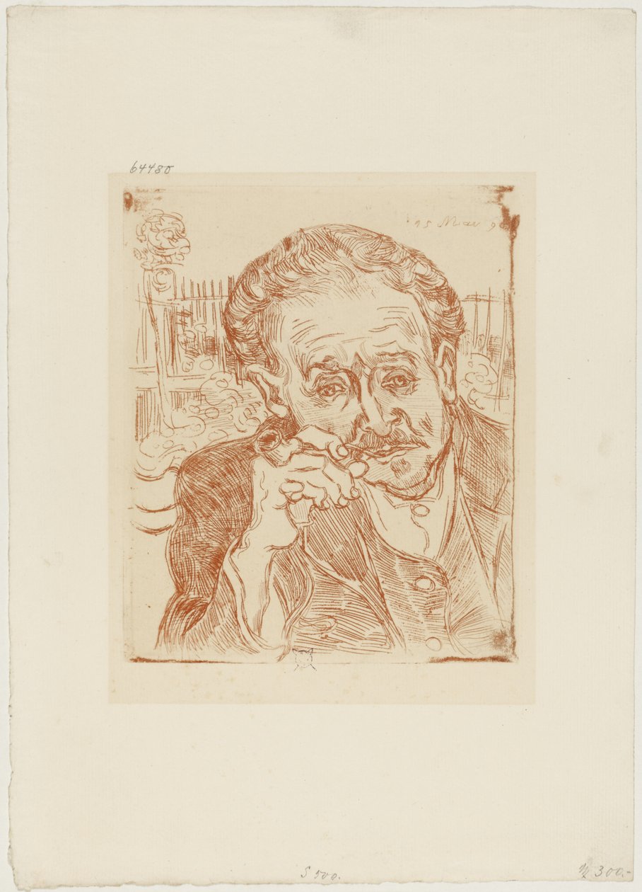 The Man with the Pipe (Portrait of Dr. Paul Gachet), c.1890-1909 by Vincent van Gogh